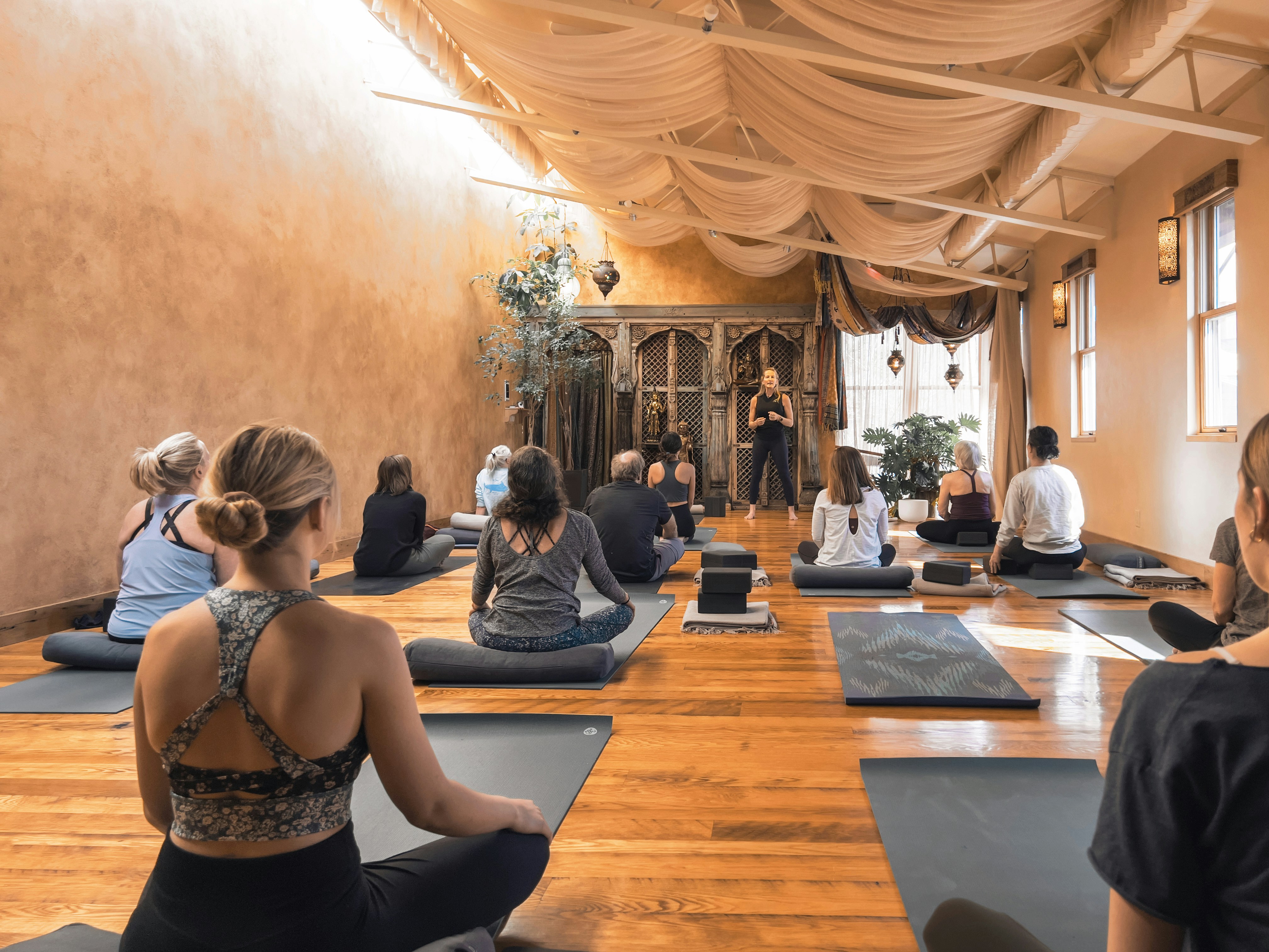 Yoga practice — finding your space to breathe